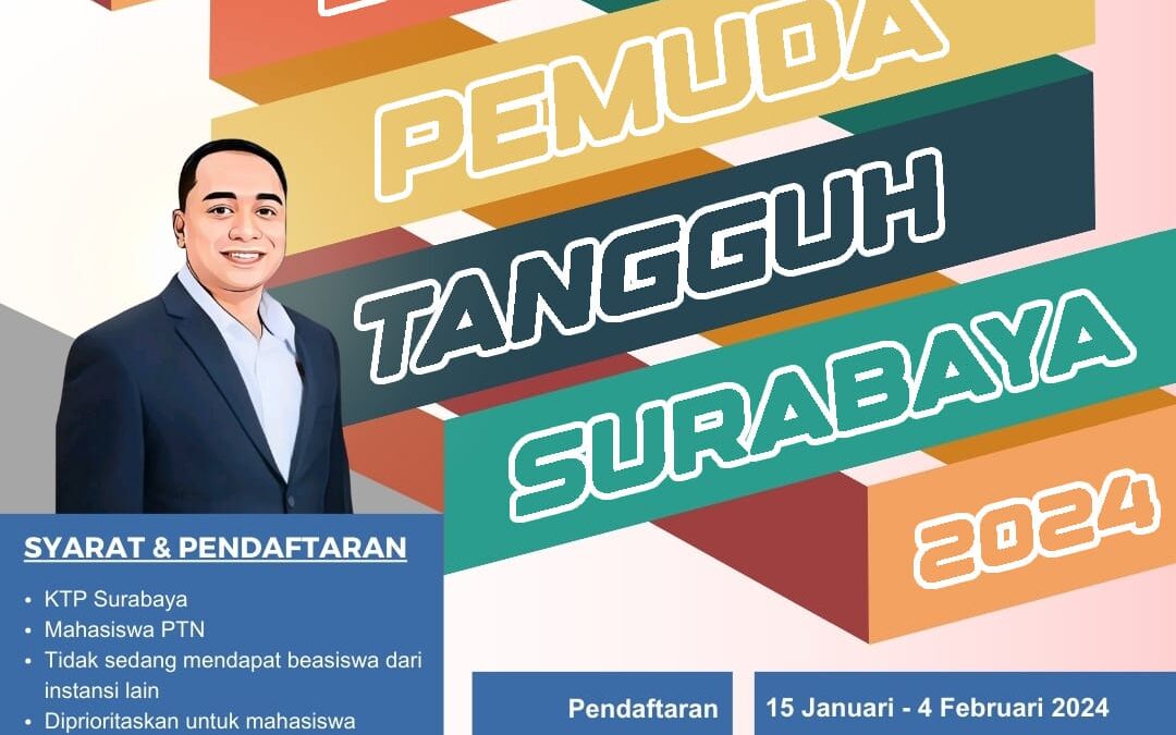 Dibuka Beasiswa Pemuda Tangguh Surabaya Tahun 2024