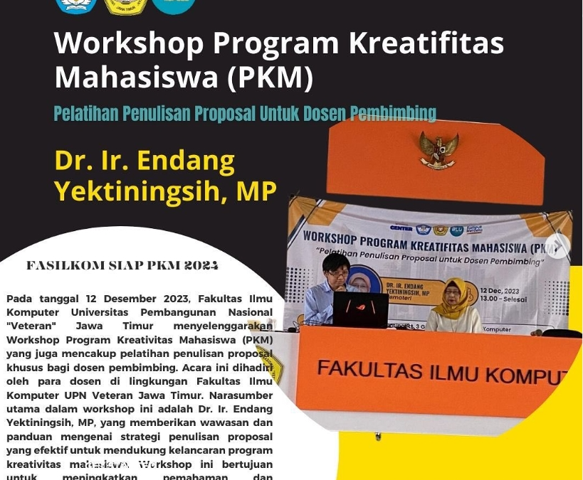 Sosialisasi Program Kreativitas Mahasiswa (PKM) Tahun 2024