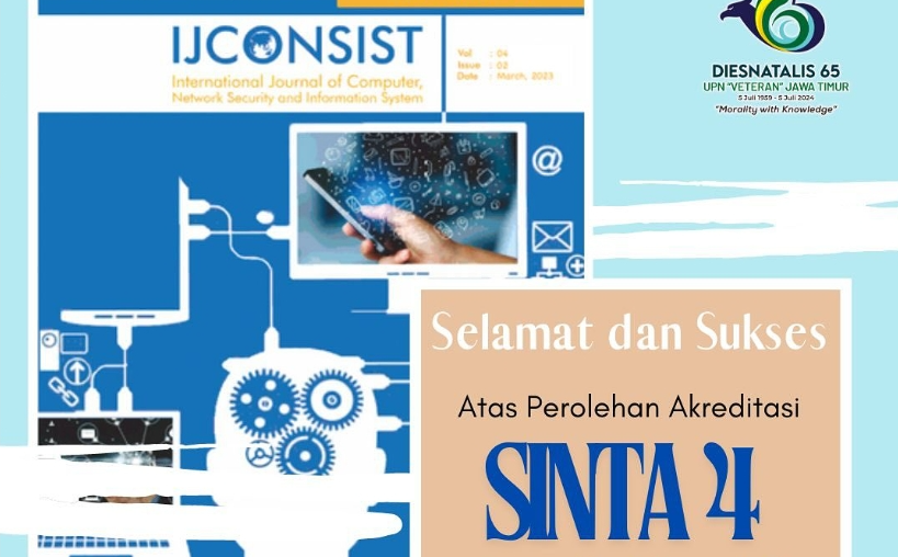 Selamat dan Sukses IJCONSIST Fasilkom Meraih Akreditasi SINTA 4