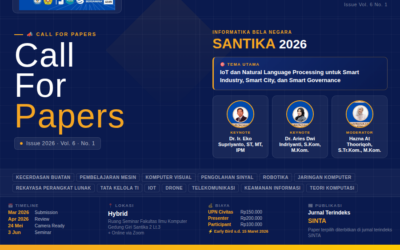 Call for Papers SANTIKA 2026: Seminar Nasional Informatika Bela Negara Kembali Hadir, Kirimkan Manuskrip Terbaikmu!
