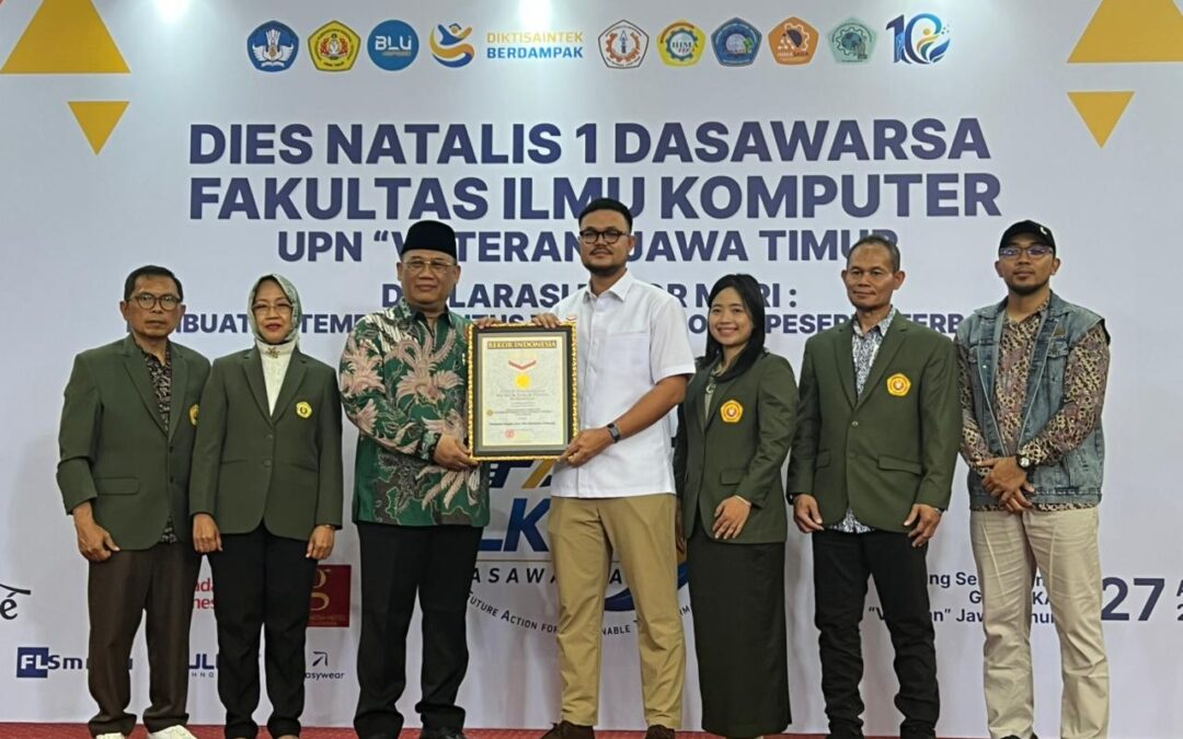 Fasilkom UPN “Veteran” Jatim Raih Rekor MURI di Dies Natalis ke-10 Lewat 1.109 Templat Website