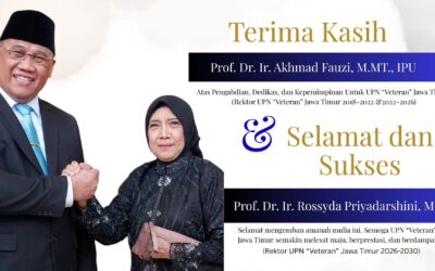 Prof. Dr. Ir. Rossyda Priyadarshini, M.P. Resmi Dilantik sebagai Rektor UPN “Veteran” Jawa Timur Periode 2026-2030